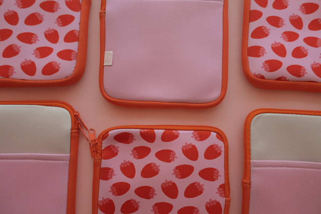 Zipper Strawberries Kindle & E-reader Sleeve