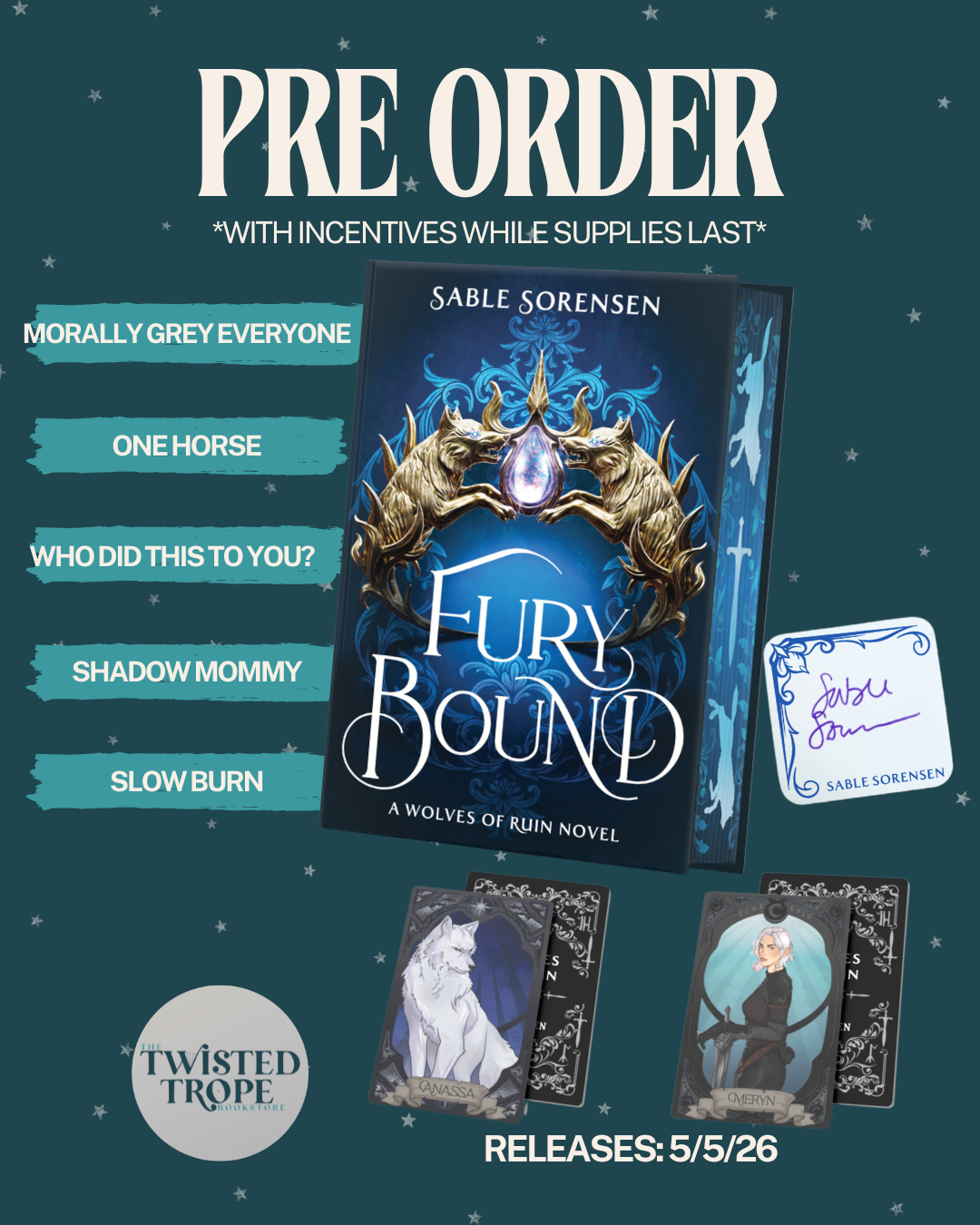 PRE-ORDER: Fury Bound by Sable Soreson