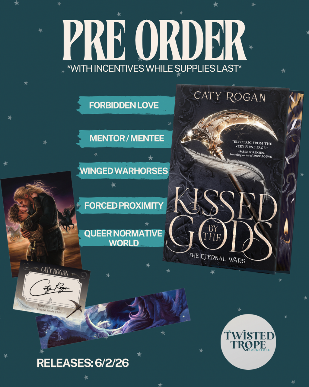 PRE-ORDER: Kissed by the Gods by Caty Rogan