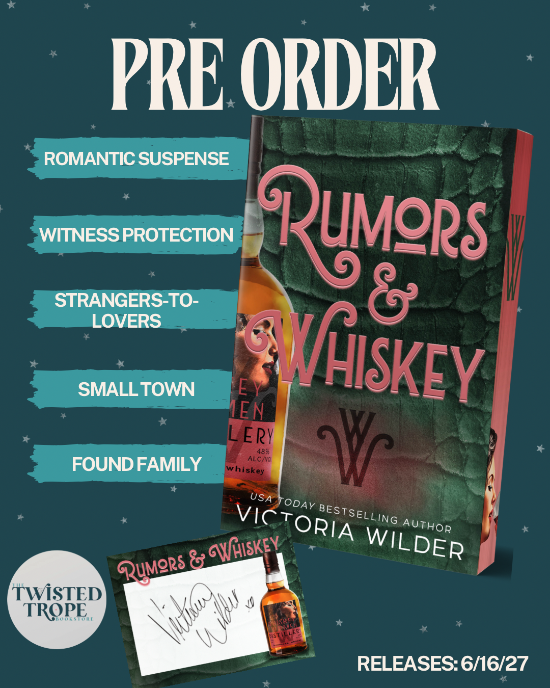 PRE-ORDER: Rumors & Whiskey by Victoria WIlder