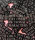 Black Hot Girls Cry Sticker
